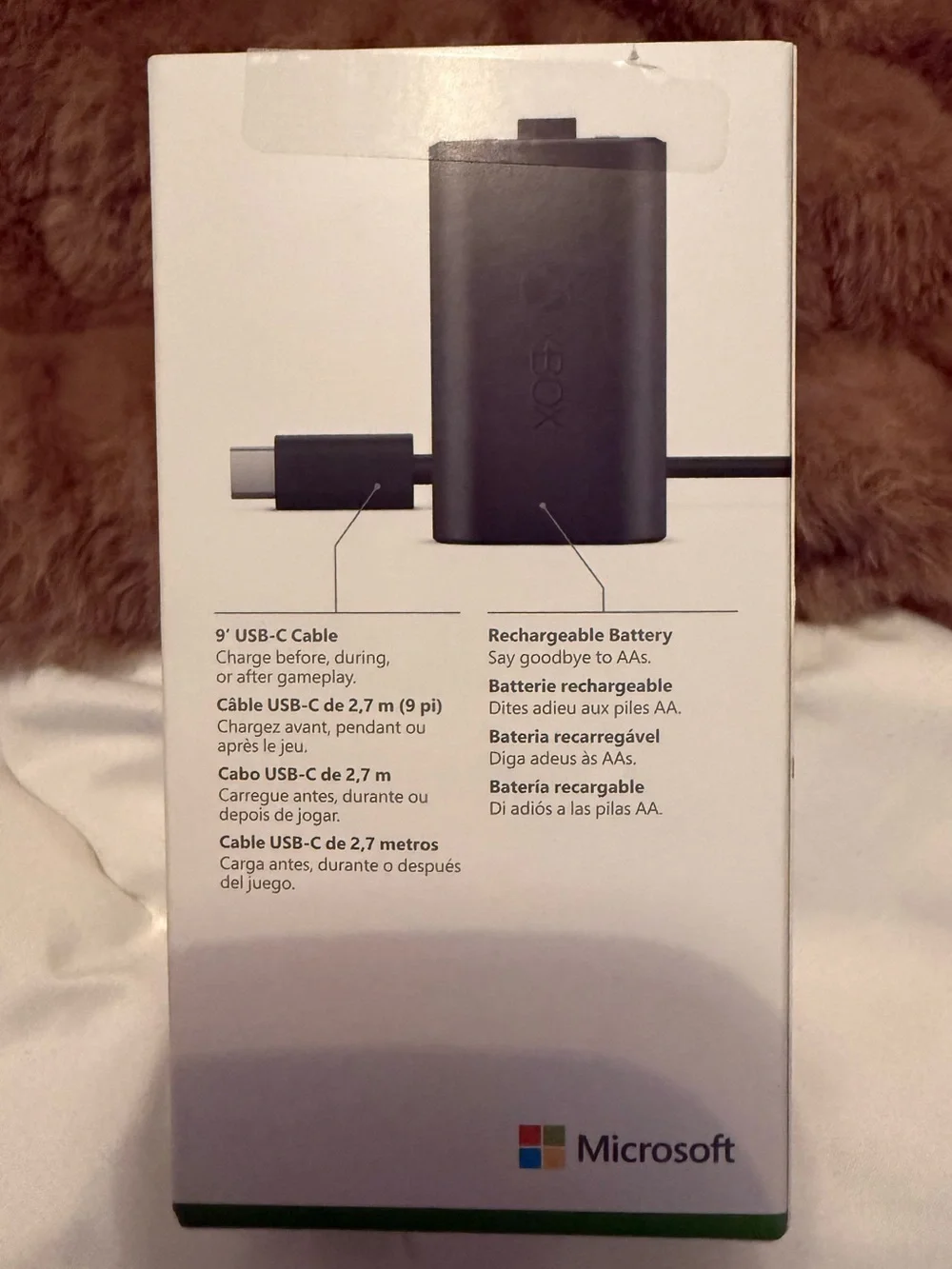 Xbox Rechargeable Battery Pack with USB-C Cable - Black